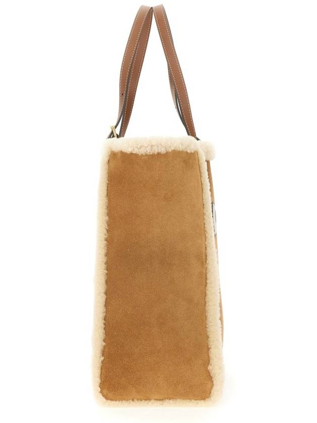 Anya Hindmarch Small N S Eyes Shearling Tote Bag Anya Hindmarch Small N S Eyes Shearling Tote Bag