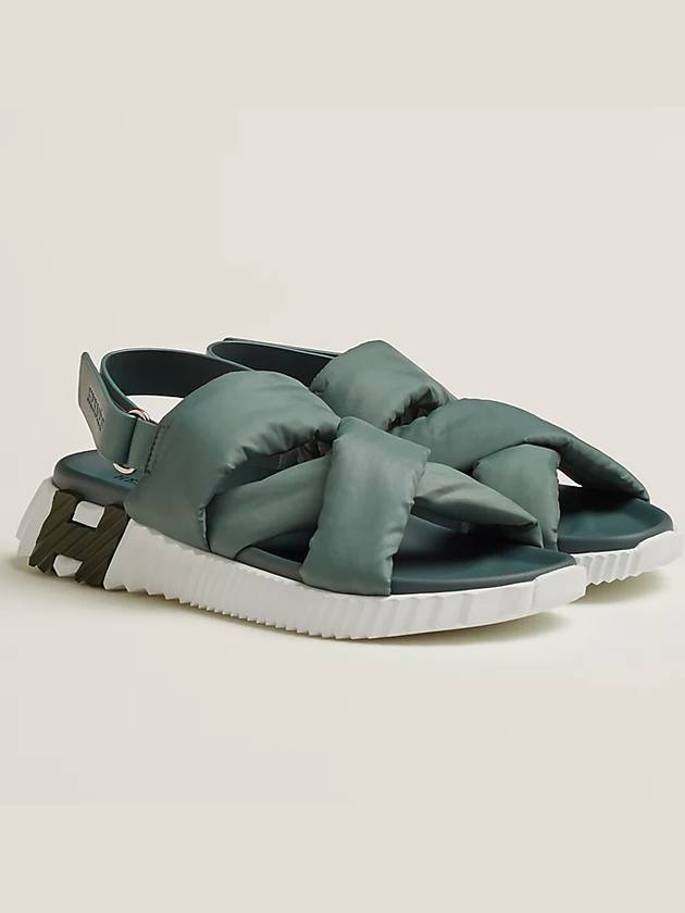 에르메스 일렉트릭 여성 샌들 매트블루 파라슈트 H222286Z