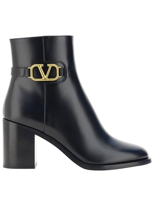 VLogo Leather Ankle Boots