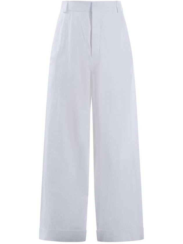 앤드뮐미스터 아킬레 와이드 레그 팬츠 white