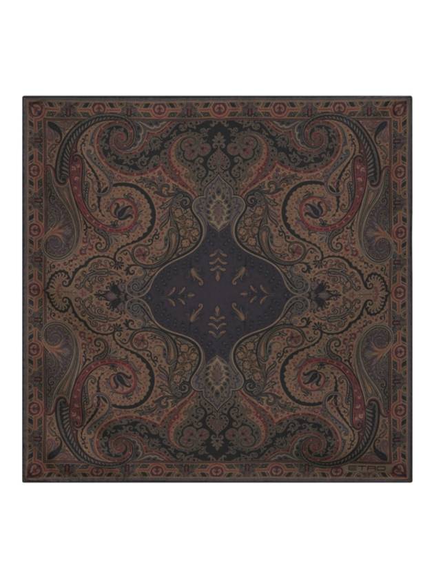 Etro Printed Silk Pocket Square