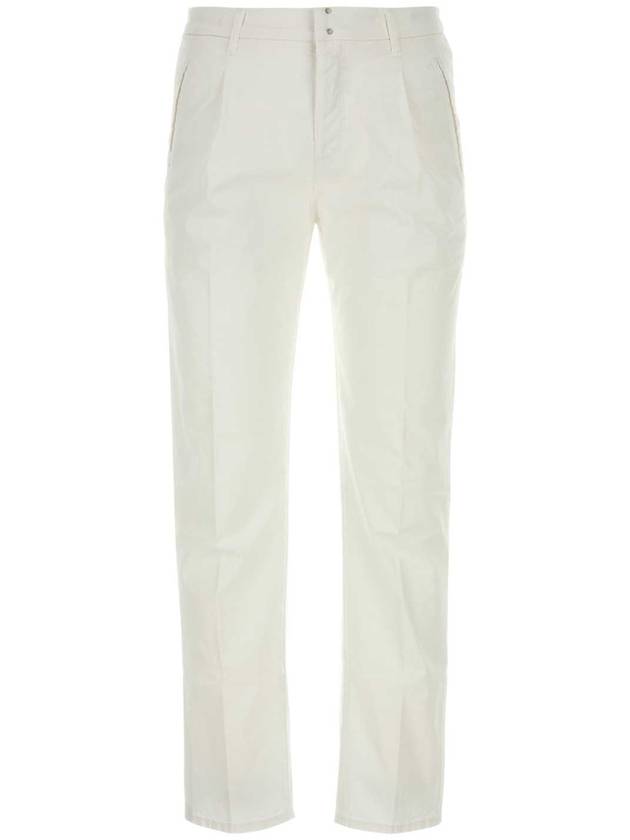 24SS INCOTEX 화이트 코튼 pant BDPX000503114S 111