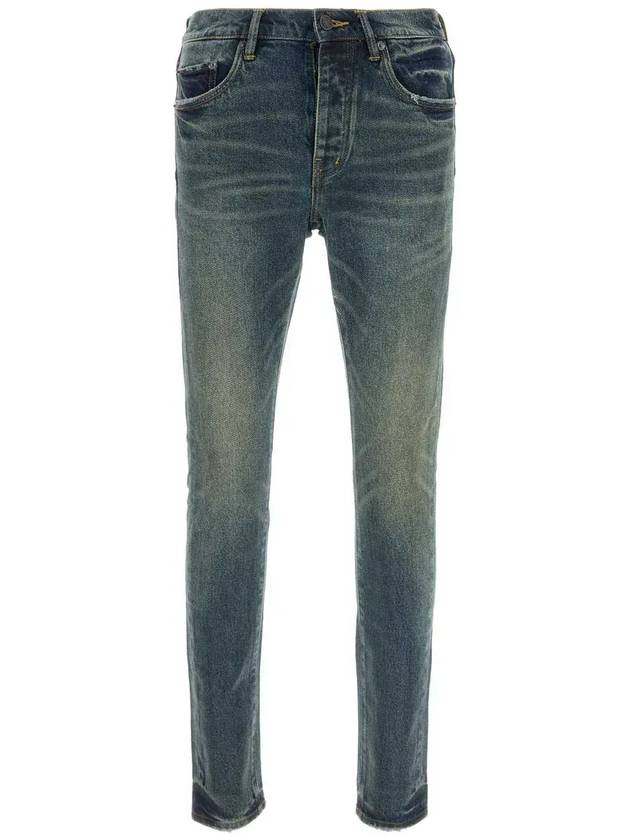 퍼플 브랜드 P001 디스트레스 스키니 진 P001SDTE424_DKINDIGO