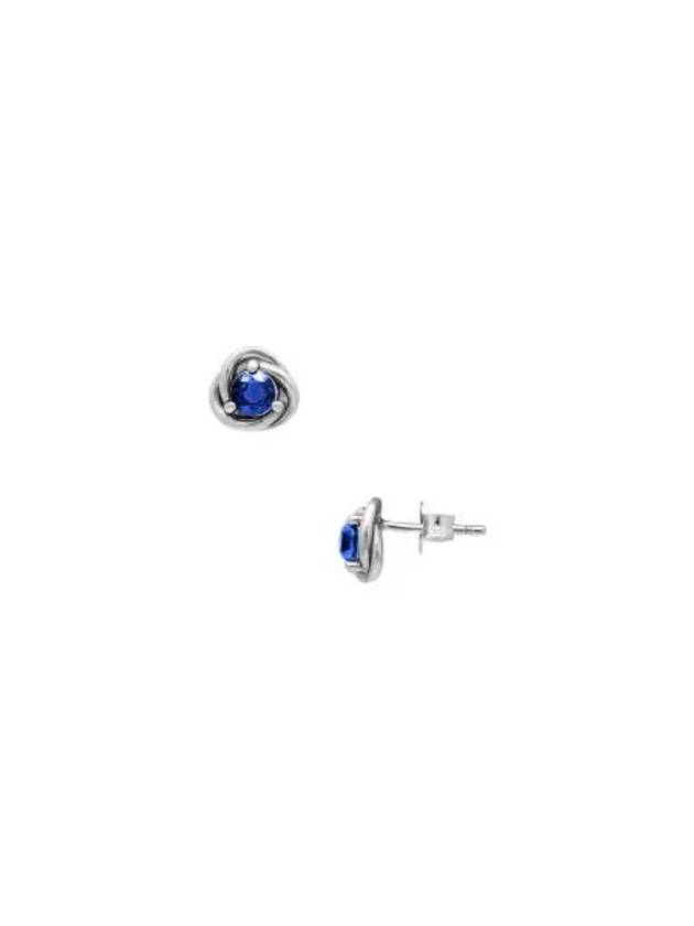 W 판도라 9월 탄생석 이터니티 서클 스터드 이어링 스털링 실버 블루 W Pandora September Birthstone Eternity Circle Stud Earrings Sterling Silver Blue