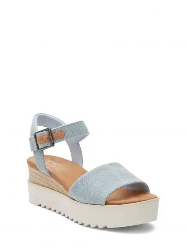 우먼 탐스 Diana 플랫폼 웨지 샌달 샌들 Light 파스텔 블루 10350231