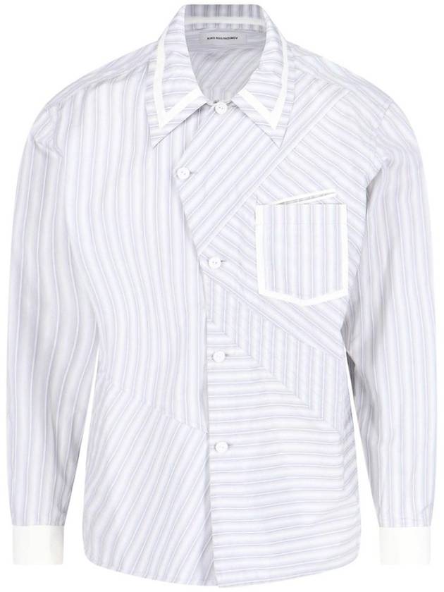 Kiko Kostadinov Striped asymmetric shirt