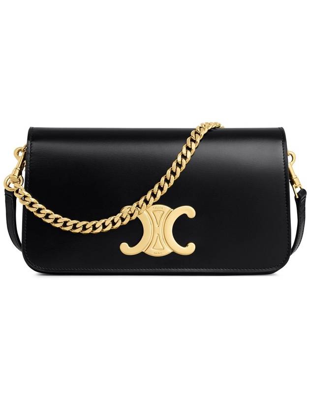 25SS 셀린느 멀티 포셰트 샤이니 카프스킨 블랙 10L973GCH 38NO