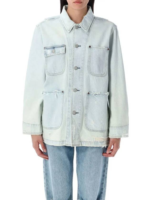 폴로 랄프 로렌 버튼 디스트레스 데님 재킷 211959042_001