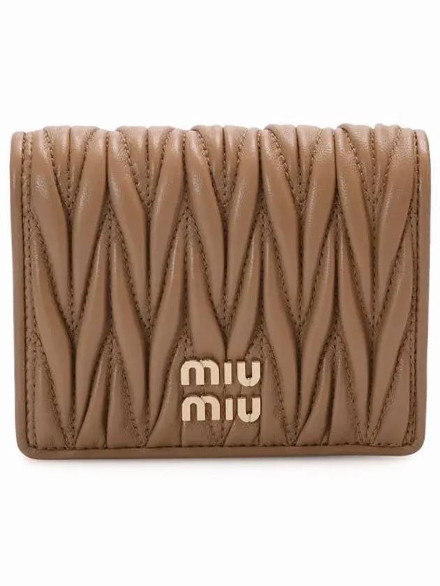MIU 미우미우 25FW 마테라쎄 나파 가죽 반지갑 5MV204 AFPP F098L