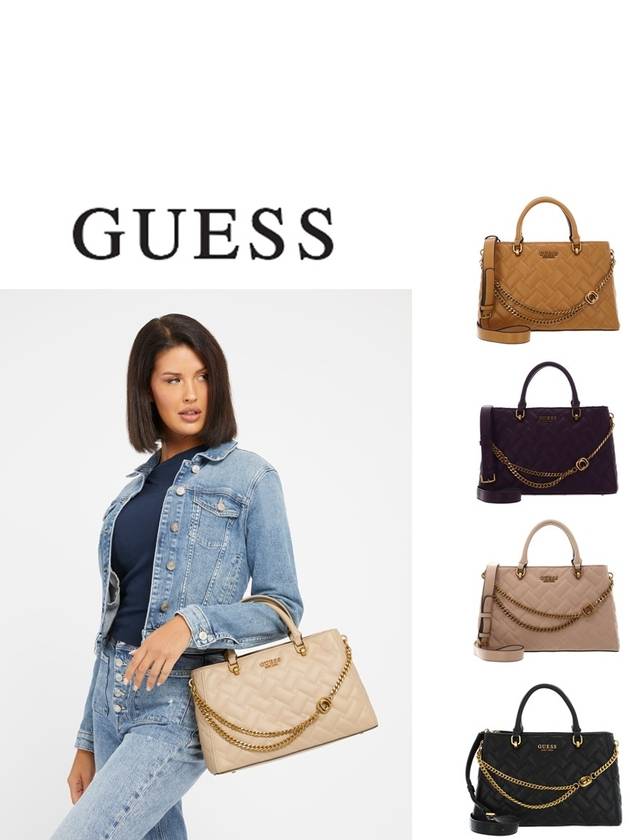 Guess 게스 가방 Gracelynn 퀼팅 사첼 핸드백 HWQB8984060