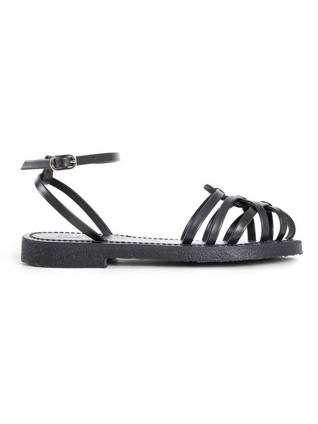 K. JACQUES WOMAN BLACK SANDALS & SLIDES