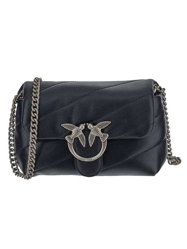 핀코 러브 베이비 Love Baby 퍼프 크로스 백 블랙