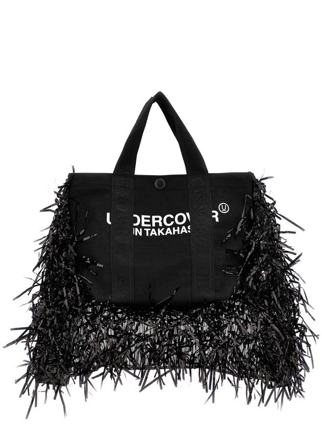 UNDERCOVER 프린지 핸드백 UC2D1B122BLACK