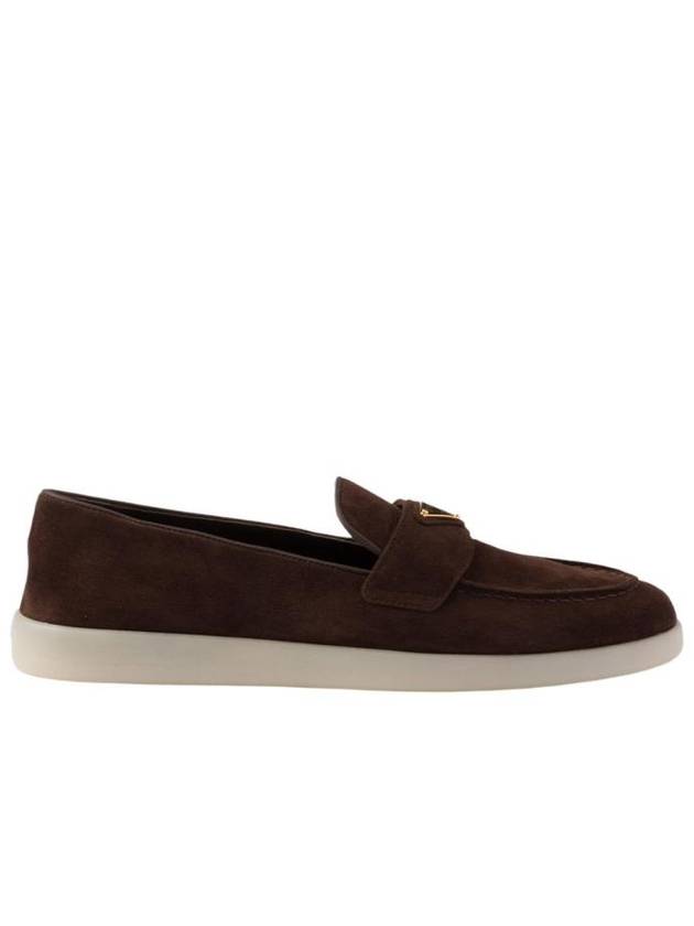 프라다 스웨이드 로퍼 다크 브라운 1D222N 3LOL F0003