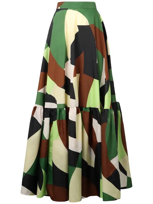 플랜 C 고카 티어드 롱 스커트 GOCAA07L08TN025_FAV02