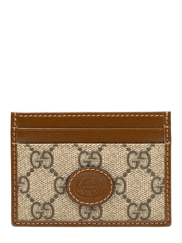구찌 여성 인터로킹 G 카드지갑 베이지 브라운 673002 92TCG 8563