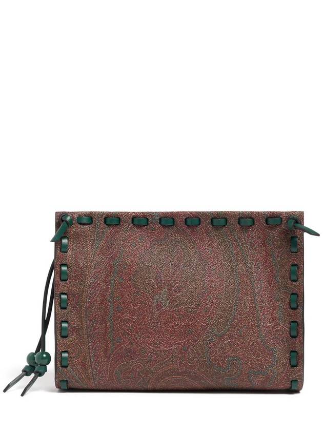 NB14 에트로 여성 클러치백 Threading Arnica leather pouch