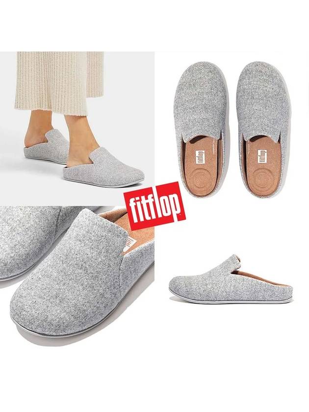 핏플랍 크리스2 하우스 펠트 슬리퍼 그레이 FITFLOP