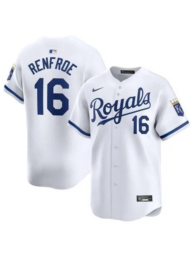 1100500 나이키 MLB Hunter Renfroe 캔자스시티 로열스 홈 플레이어 저지 화이트