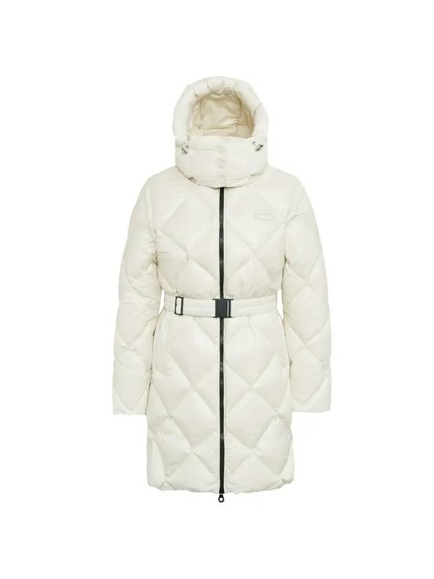 듀베티카 콘자 로고 패치 다운 패딩 아이보리