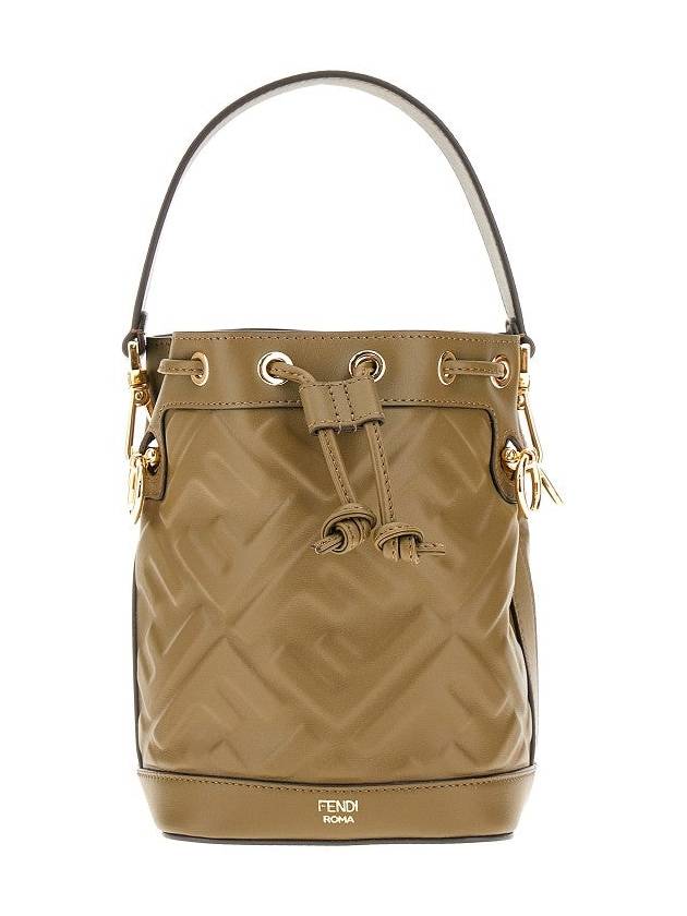 FENDI FF leather mini 'Mon Tresor' bucket bag
