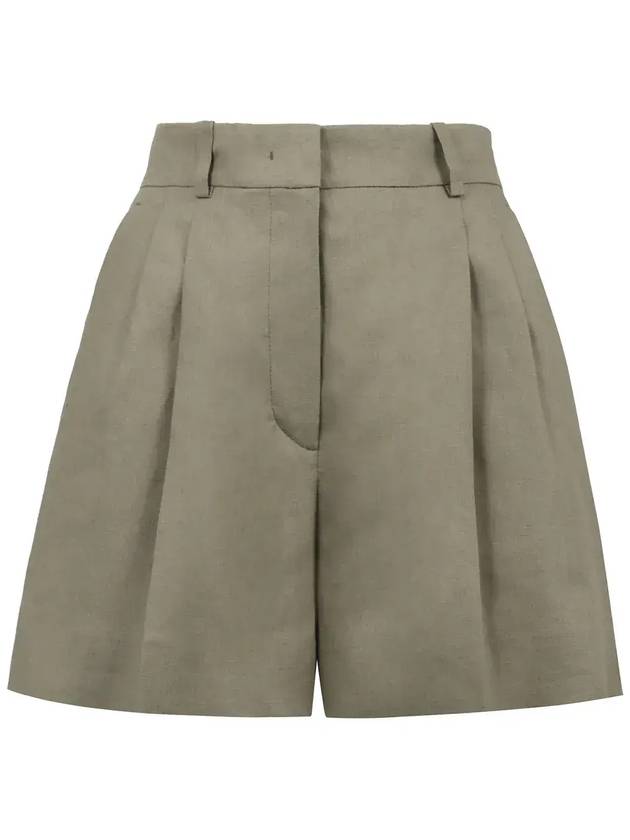 Kiton 와이드 프론트 플리츠 쇼츠 D57113K0961C05_002KHAKI