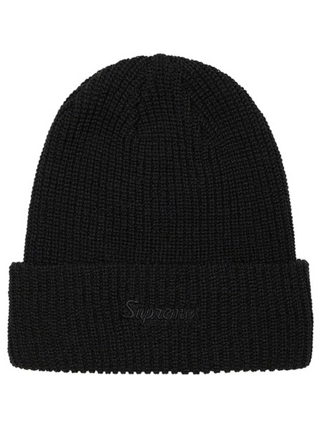 21FW 슈프림 루즈 게이지 비니 2 블랙 Supreme Loose Gauge Beanie 2 Black