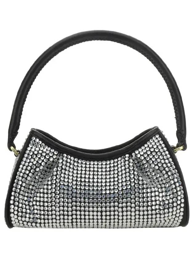 Elleme 장식 스몰 딤플 토트백 SMALLDIMPLECRYSTALSTRASSLEATHERSILVERBLACK_SILVERBLACK