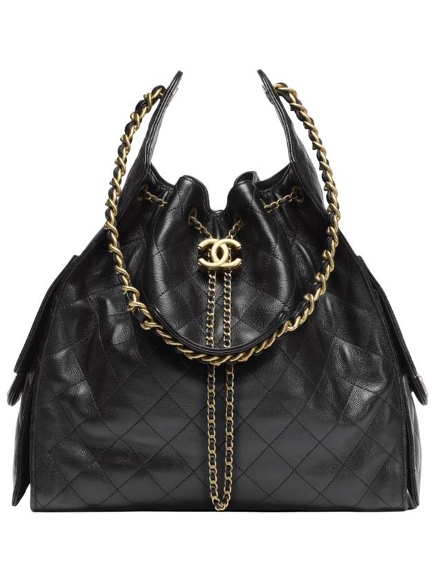 25SS 샤넬 25 미듐 캐비어 금장 블랙 핸드백 AS5311 B20304 94305