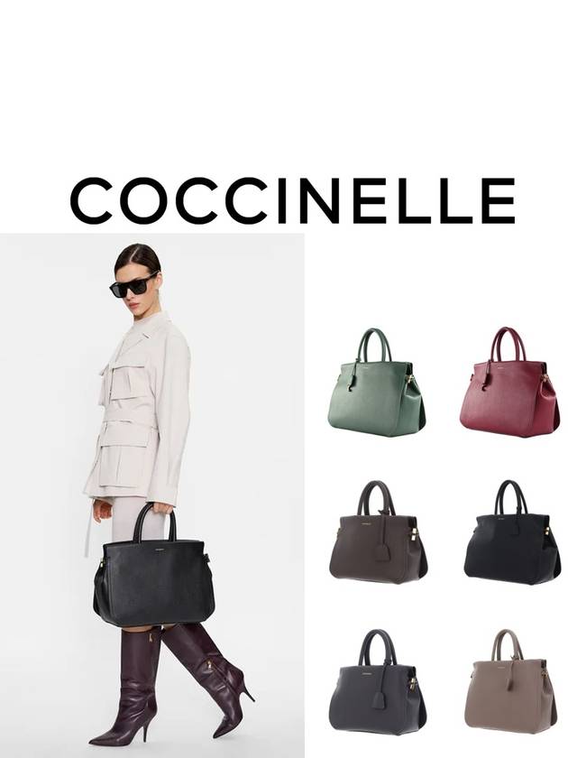 코치넬리 가방 블루 소프트 그레인 가죽 핸드백 E1 PHG 18 01 01