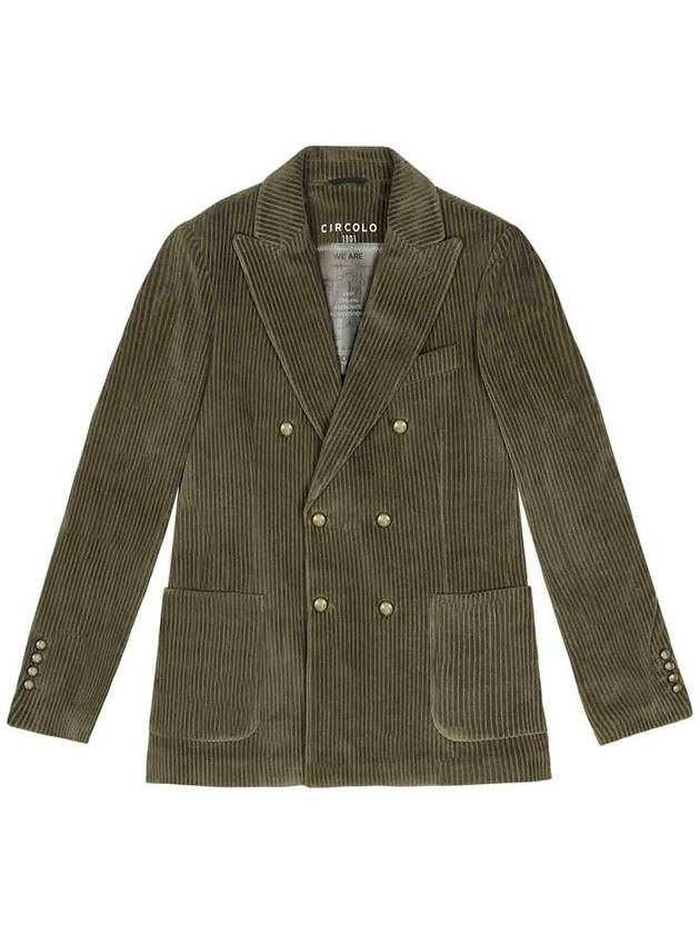 Circolo 1901 Green Men's Double-Breasted Jacket