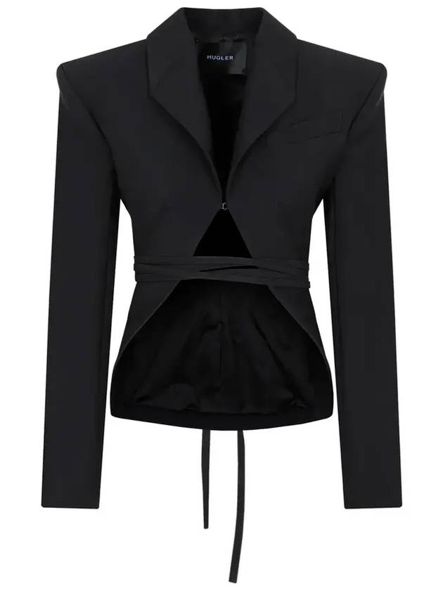Mugler 코르셋 테일러드 블레이저 22S1VE0360182_1999BLACK