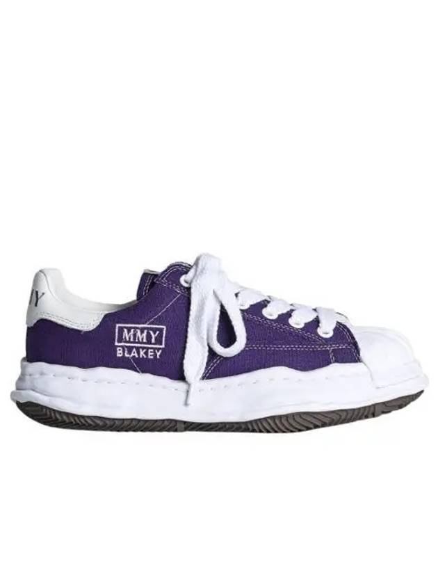 메종 미하라 야스히로 블레이키 OG 솔 캔버스 로우탑 스니커즈 퍼플 Maison Mihara Yasuhiro Blakey OG Sole Canvas Low top Sneakers Purple