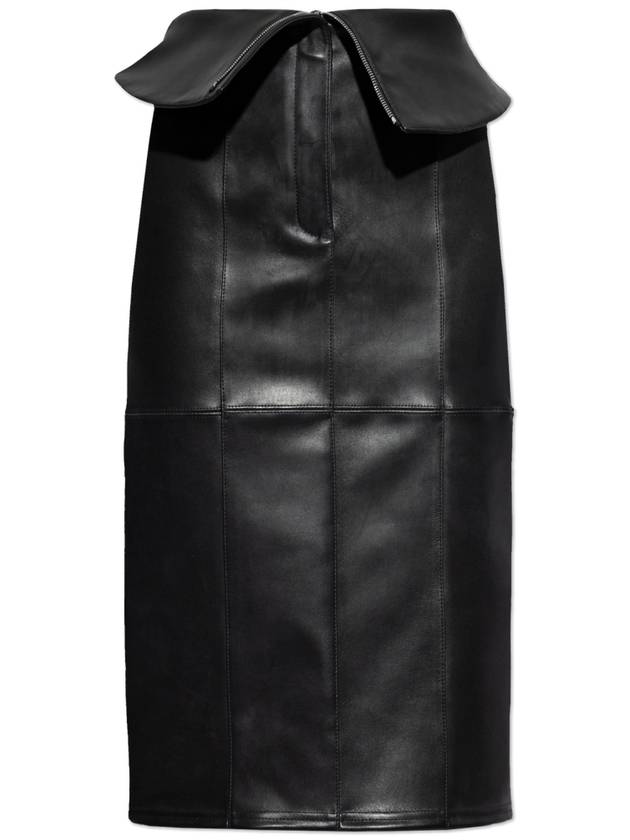 Alexander McQueen Leather Skirt Women's Black