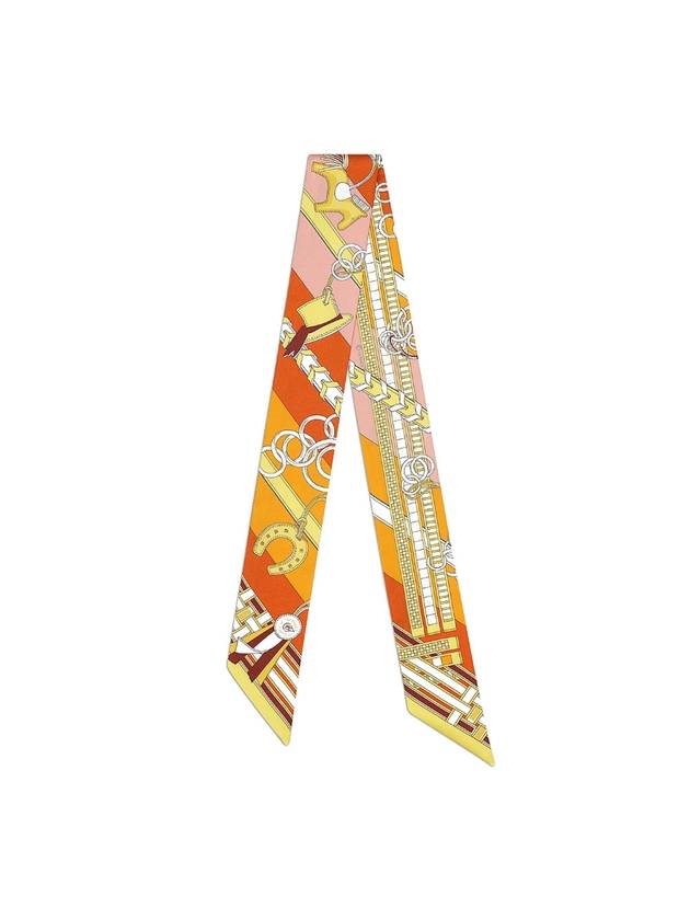 에르메스 브라이드 에 그리 그리 트윌리 스카프 오렌지