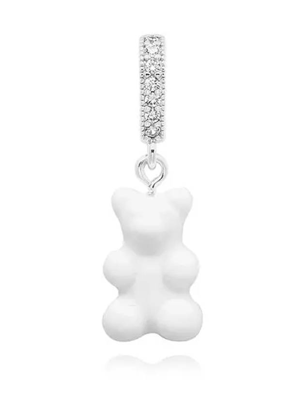 크리스탈헤이즈 NOSTALGIA BEAR POWDER PAVE CONNECTOR SILVER 노스텔지아 베어 페이브 파우더 실버 펜던트 참