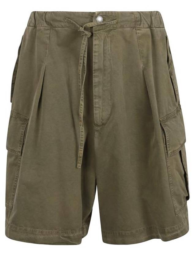 25SS 알렉산더 맥퀸 숏팬츠 814201 QTACU 3360 KHAKI GREEN