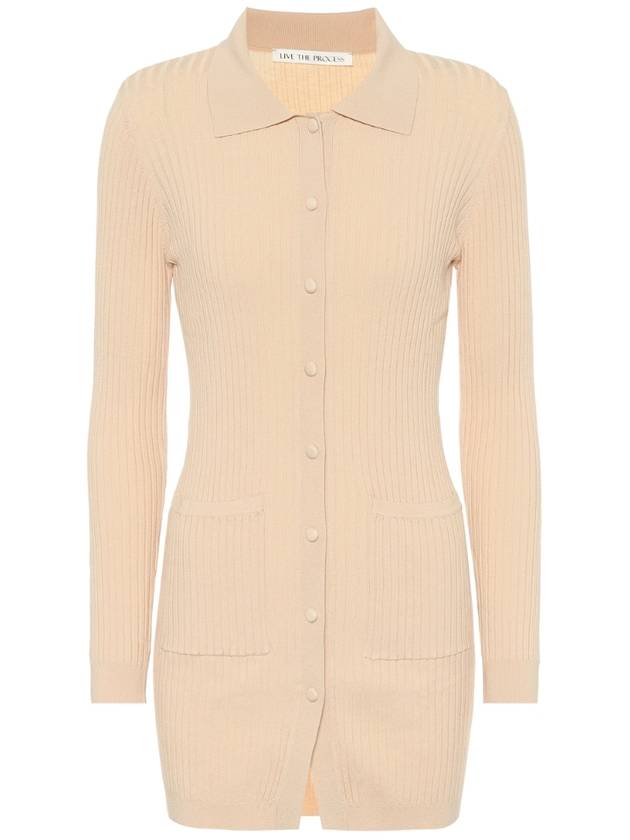 NB04 Live the Process 여성 가디건 Ribbed knit cardigan