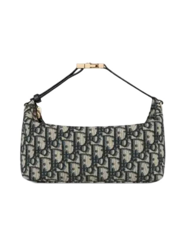 디올 트래블 노마드 미디엄 오블리크 파우치 백 블루