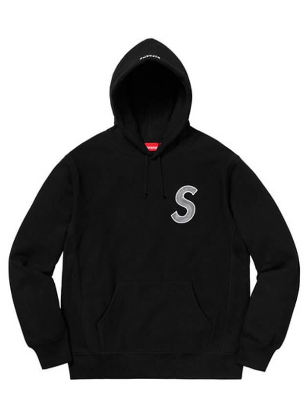 18FW 슈프림 S로고 후드 블랙 SUPREME S LOGO HOODED SWEATSHIRT