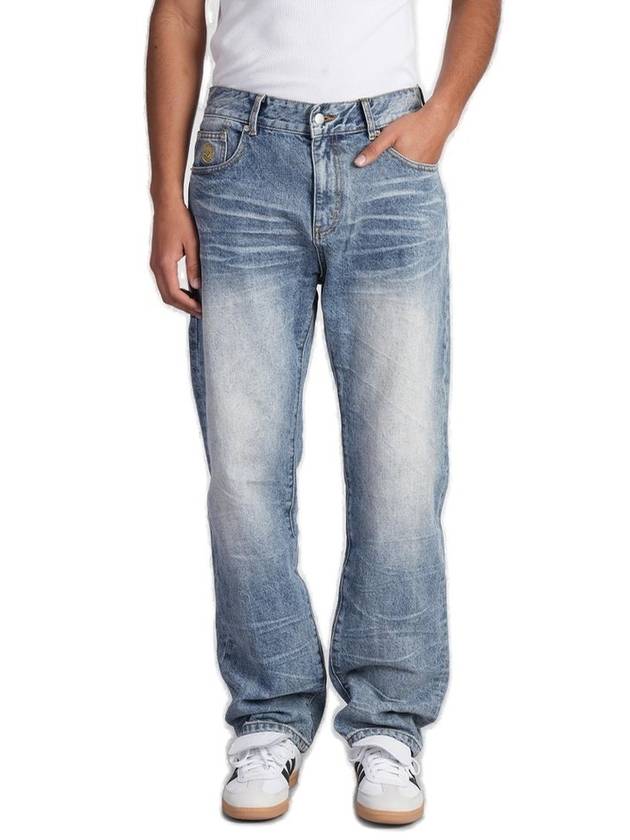 억만장자 보이즈 클럽 덕 자수 데님 팬츠