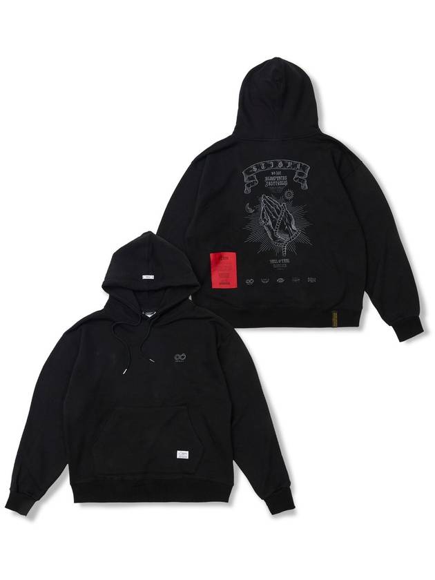 스티그마 Praying Oversized Hoodie Black