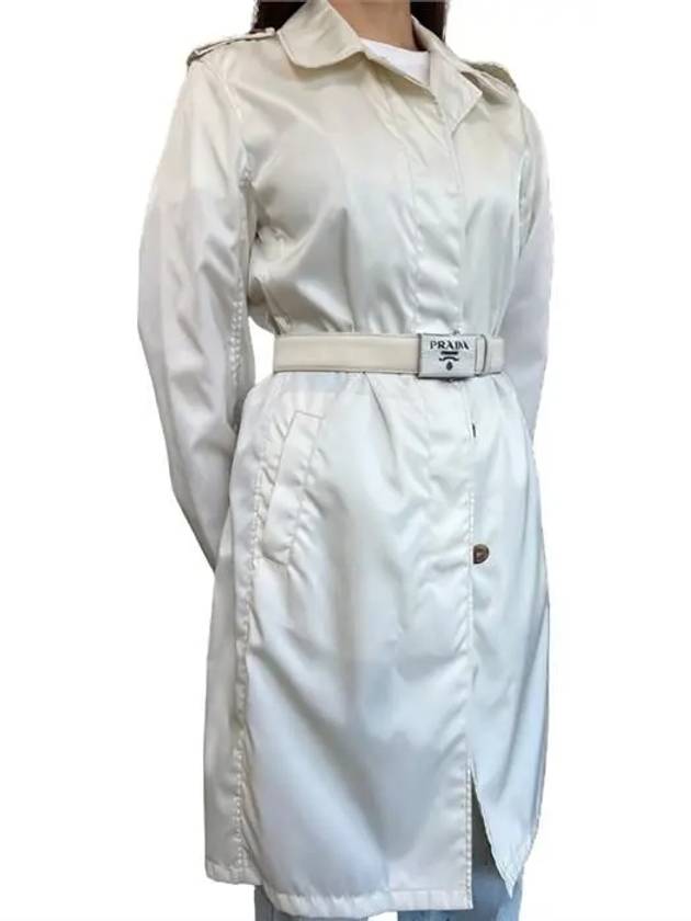 PRADA 프라다 여성 아이보리 롱 코트 86459 282 F0244