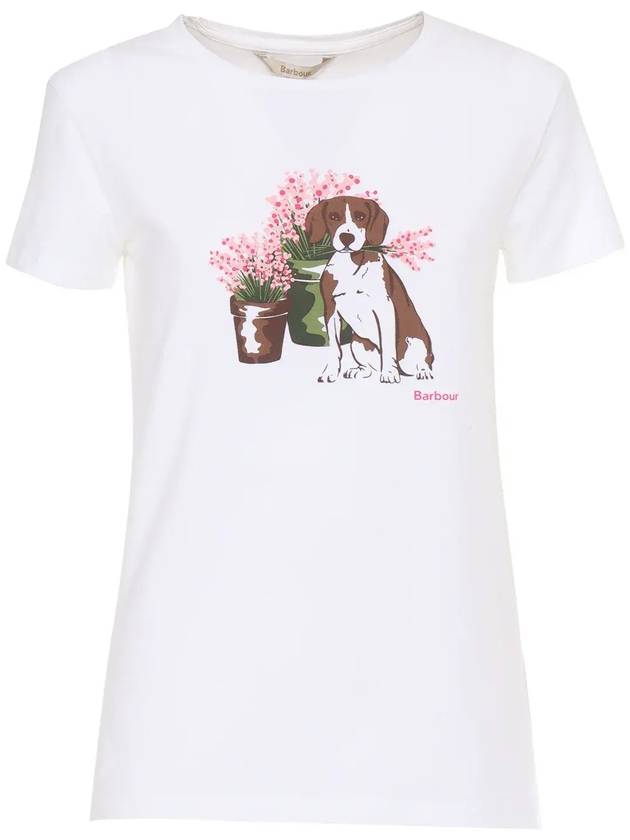 바버 보우랜드 그래픽 티셔츠 251MLTS0667_WH11