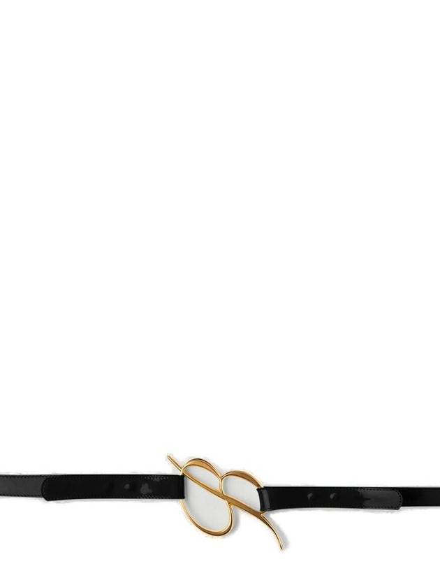 Blumarine 로고 플라크 페이턴트 벨트