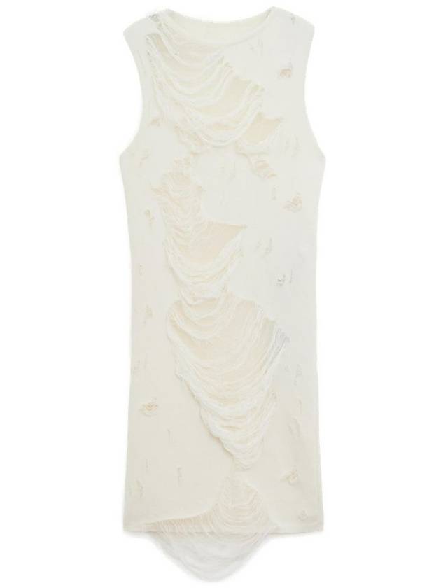 MM6 메종 마르지엘라 슬리브리스 디스트레스드 드레스