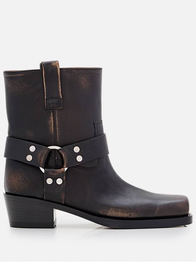 Paris Texas 45mm Roxy Brushed Leather Ankle Boots