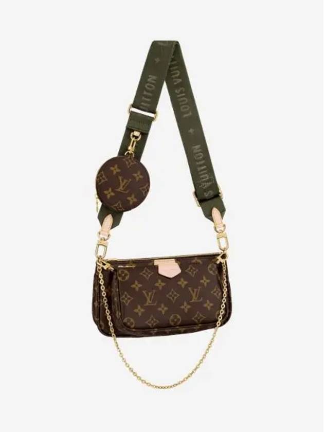 루이비통 멀티 포쉐트 악세수아 모노그램 카키 Louis Vuitton Multi Pochette Accessoires Monogram Khaki