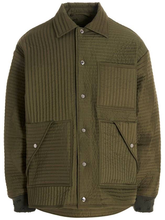Khrisjoy - 'Chore Quilted Stripes' down jacket