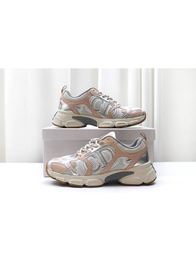 중고명품다올 디올 크로노 스니커즈 화이트 누드 메탈 여성 운동화 37사이즈 KCK414TXX_S15U